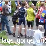 Tour of Britain passing through Cheddar Gorge